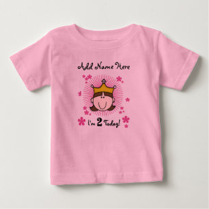 Personlig Princess 2:a födelsedag Tshirt T-shirt
