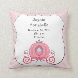 Personlig Princess Carriage Flicka Pillow Kudde