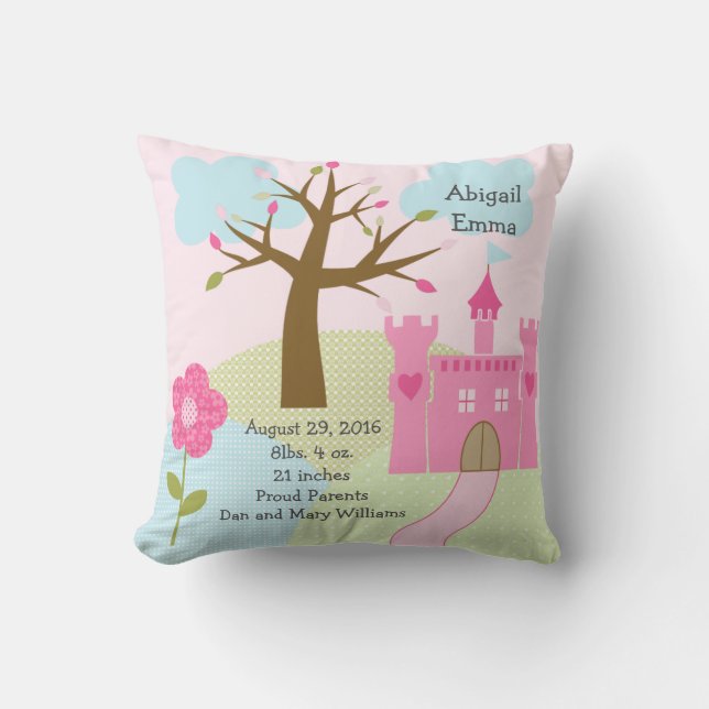 Personlig Princess Dream/Castle Keepie Pillow Kudde (Framsida)