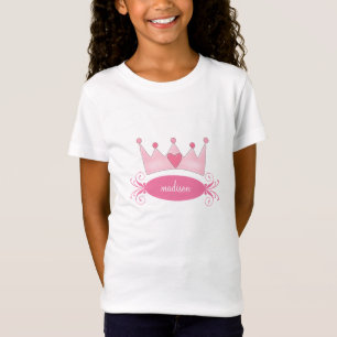 Personlig Princess Girls T-Shirt