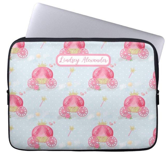 Personlig Princess Laptop Fodral (Framsidan)