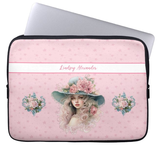 Personlig Princess Laptop Fodral (Framsidan)