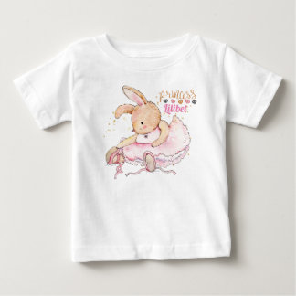 Personlig Princess Lilibet Ballerina Rabbit T Shirt