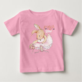 Personlig Princess Lilibet Ballerina Rabbit T Shirt