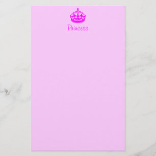 Personlig Princess Stationery Brevpapper
