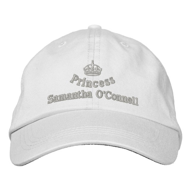 Personlig prinsessa med royal krona broderad keps (Framsida)