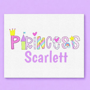 Personlig prinsessalfabet Kronborgslottet Trollsta Canvastryck