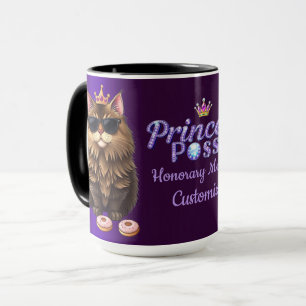 Personlig prinsessposse-medlem lila mugg