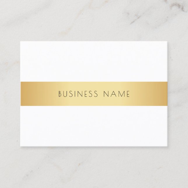 Personlig Professionell Modern Elegant Guld Visitkort (Framsida)