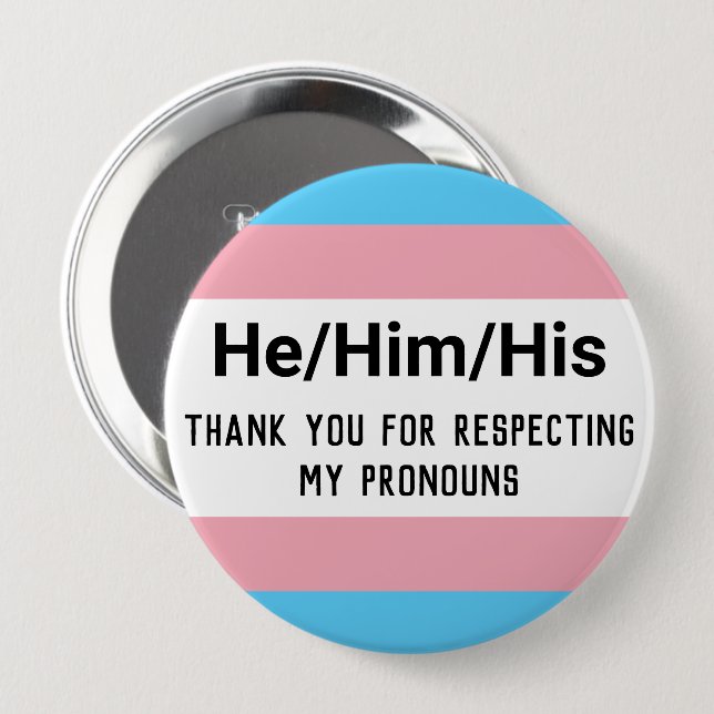 Personlig Pronouns, sändknapp Knapp (Framsida & baksida)