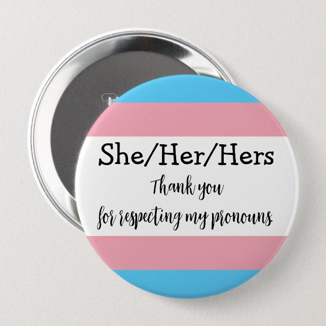 Personlig Pronouns, sändknapp Knapp (Framsida & baksida)