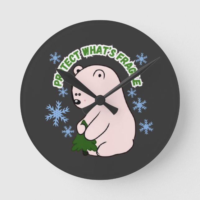 Personlig Protégé Vad Som Är Bräckligt Rund Klocka (Framsida)