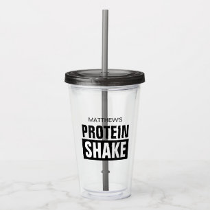 Personlig proteinshake Akryl Tumbler-kopp Take Away Mugg