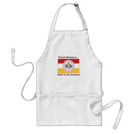 * PERSONLIG - "Proud Alumnus" Apron w/PMC Flagga Förkläde