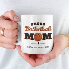 Personlig Proud Basketball Mamma Kaffemugg