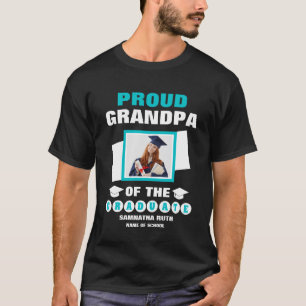 Personlig Proud Grandpa från fotot i Student T Shirt