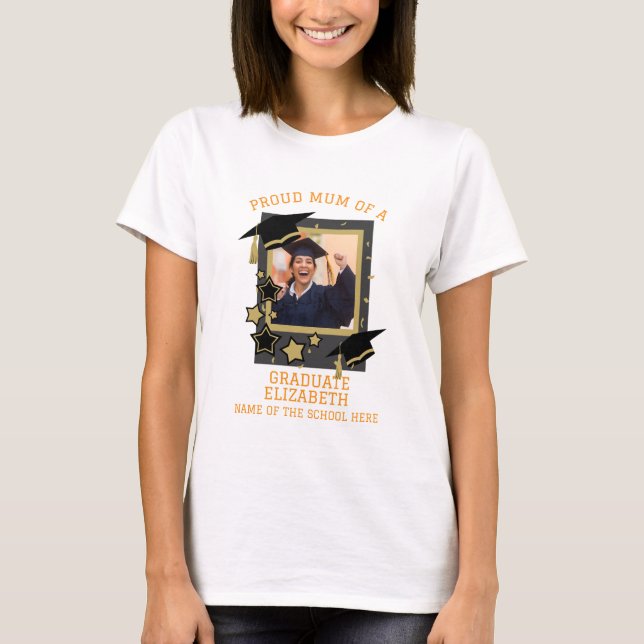 Personlig "Proud Morsa of a Student" Foto T Shirt (Framsida)