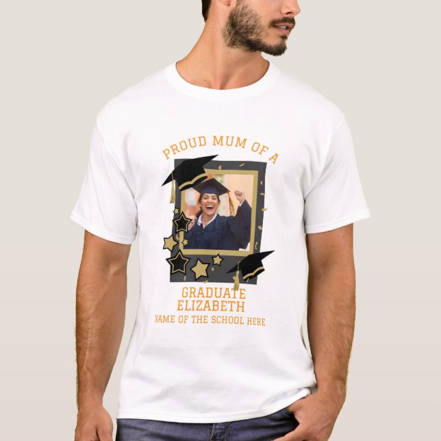 Personlig "Proud Morsa of a Student" Foto T Shirt (Framsida)