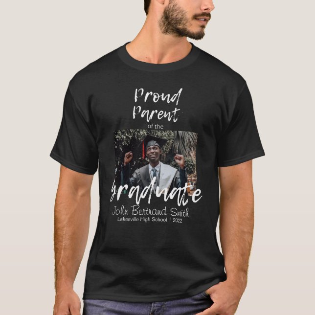 Personlig Proud Parent of Student Student T Shirt (Framsida)