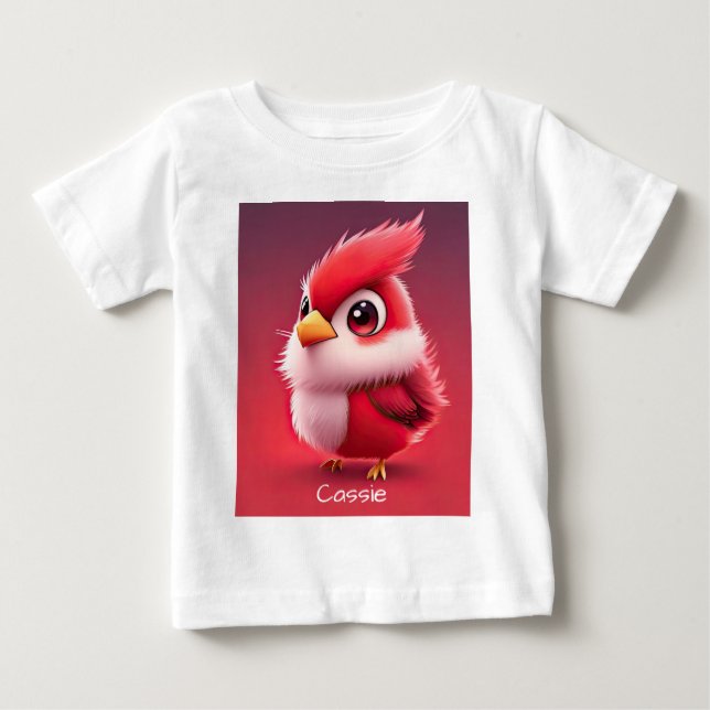 Personlig Proud Red Cardinal T Shirt (Framsida)