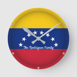 Personlig: Proud Venezuela Flagga Land Rund Klocka
