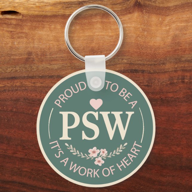 Personlig PSW-blomma Nyckelring (Framsida)