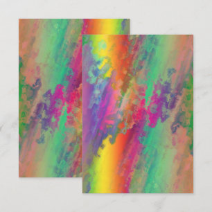 Personlig Psychedelic-inbjudningskort Inbjudningar