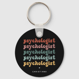 Personlig Psykolog Retro Psychology Nyckelring