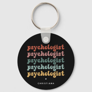 Personlig Psykolog Retro Psychology Nyckelring