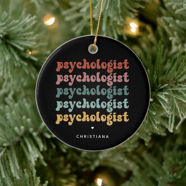 Personlig psykolog Retro psykologi Julgransprydnad Keramik (Träd)