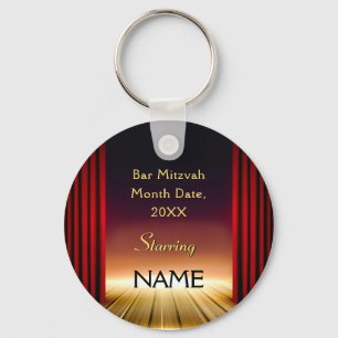 Personlig Pub Mitzvah Party favors Giveaways Nyckelring