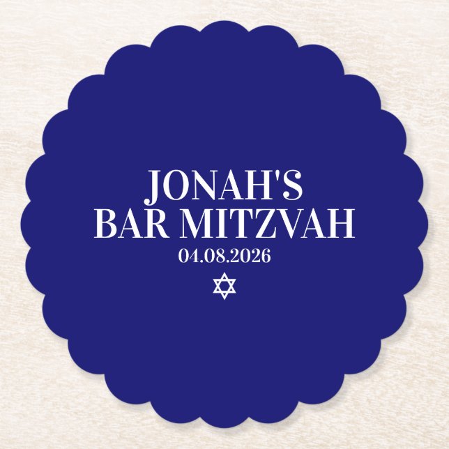 Personlig Pub Mitzvah Underlägg Papper (Framsida)