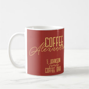 Personlig Pub Rustic Typografi Kaffemugg