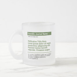 Personlig Publication Frosted Glass Mugg - Grönt