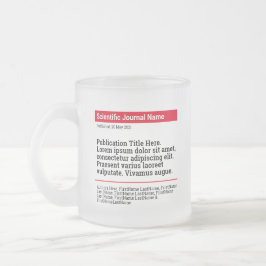 Personlig Publication Frosted Glass Mugg - Red