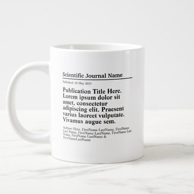 Personlig Publication Jumbo 20oz Mugg (Vänster)