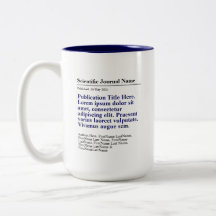 Personlig Publication Two-Tone 15oz Mugg - Blue
