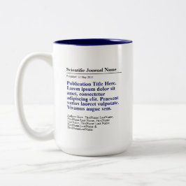 Personlig Publication Two-Tone 15oz Mugg - Blue