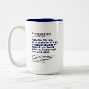 Personlig Publication Two-Tone 15oz Mugg - Blue