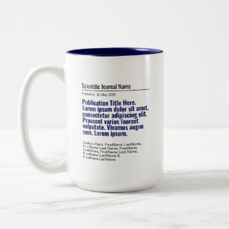 Personlig Publication Two-Tone 15oz Mugg - Blue