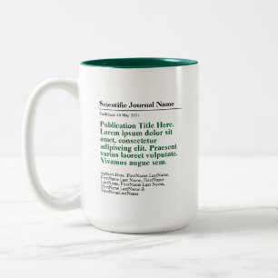 Personlig Publication Two-Tone 15oz Mugg - Grönt