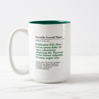 Personlig Publication Two-Tone 15oz Mugg - Grönt