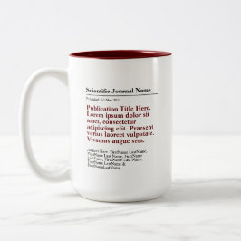 Personlig Publication Two-Tone 15oz Mugg - Red