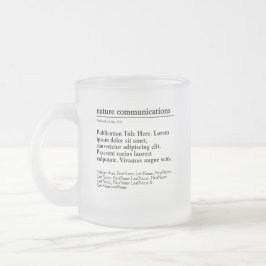 Personlig Publikation Frostat glas Mugg