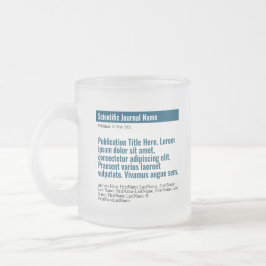 Personlig Publikation Frosted Glass Mugg - Blue