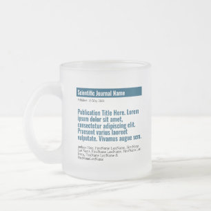 Personlig Publikation Frosted Glass Mugg - Blue