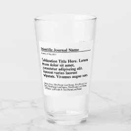 Personlig Publikationsglas - vit bakgrund Glaskopp