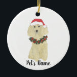 Personlig Pudel (Blonde Golden Tan) Julgransprydnad Keramik<br><div class="desc">Gör den trevliga listan i år med en prydnad av din favorit pudel själv! För de sötaste gåvorna parar du den med ett matchande konsttryck eller ett annat objekt från min samling!</div>