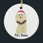 Personlig Pudel (Blonde Golden Tan) Julgransprydnad Keramik<br><div class="desc">Gör den trevliga listan i år med en prydnad av din favorit pudel själv! För de sötaste gåvorna parar du den med ett matchande konsttryck eller ett annat objekt från min samling!</div>