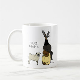 Personlig Pug Mamma Kaffe Mugg